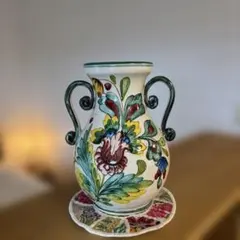 珍品 ハンドペイント イタリア製 花瓶 デルタ l’antica Deruta 珍品 ハンドペイント イタリア製 花瓶 デルタ l'antica Deruta - メルカリ