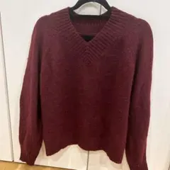 BANANA REPUBLIC Vネックニット ボルドー Mサイズ