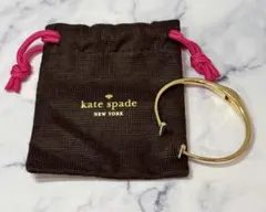 kate spade ゴールドバングル ストーン付き