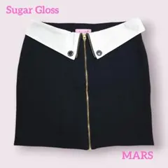 MARS Suger gloss フロントジップ バイカラー ミニスカート Mのサムネイル
