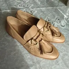 ZARA タッセル ビットローファー ベージュ 38