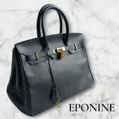 EPONINE エポニーヌ ブラック レザーハンドバッグ 2026年最新】エポニーヌ バッグの人気アイテム - メルカリ