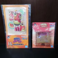 【ワンピース】一番くじ H賞 G賞アクリルスタンド2点セット
