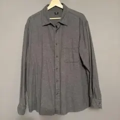 UNIQLO フランネルシャツ05グレーXL