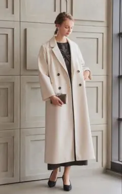 Dorry Doll ロングチェスターコート　白