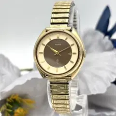 電池交換済 SEIKO セイコー ヴィンテージ ゴールド 腕時計 デイト