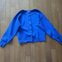 ITS'DEMO イッツデモ ロイヤルブルーカーディガン Mのサムネイル