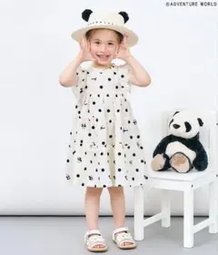 110cm 美品 アドベンチャーワールドティアードワンピース アプレレクール