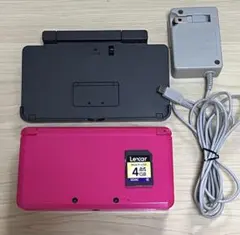 Nintendo 任天堂 3DS グロスピンク 本体と充電器