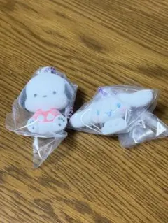 ふわわフロッキーマスコット　ガチャ　ぽちゃっこ　シナモロール　2点