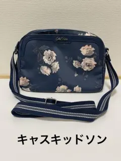 CathKidston キャスキッドソン　花柄　ショルダーバッグ　ネイビー　紺