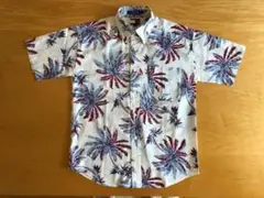 TOMMY HILFIGER メンズ　半袖シャツ M パームツリー柄