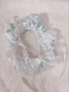 ねこみみ ❤︎羽ハート❤︎レカケース　ミント　量産型