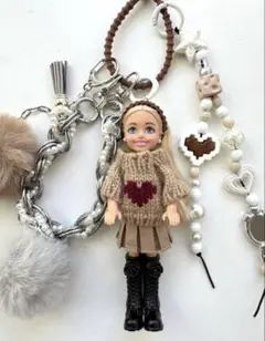 バービーチャーム　バービーキーホルダー　マテル社ドール使用　バッグチャーム