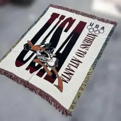 ダフィーダック アトランタオリンピック マルチカバー ラグ 153x120