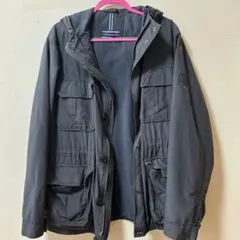 TOMMY HILFIGER フード付きジャケット ブラックXL