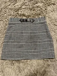 ZARA 千鳥格子　スカート　ミニスカート