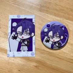 刀剣乱舞】道誉一文字 ラウンドワン 缶バッジ＆ミニフォトカード