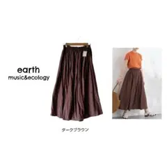 〈タグ付き〉アースミュージック＆エコロジー エアリーギャザーフレアスカート