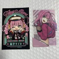 東京エイリアンズ　ハオハオカフェ　クリアカード　特典ステッカー　撫子ライカ