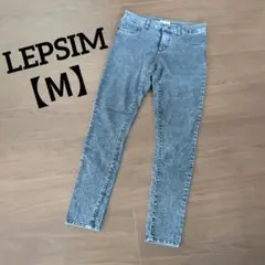 LEPSIM スキニーデニム ケミカルウォッシュ Mサイズのサムネイル