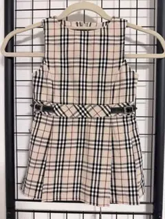 【本日限定値下げ】BURBERRY チェック柄 ノースリーブワンピース 100A