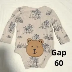 baby gap ベージュ 長袖ロンパース