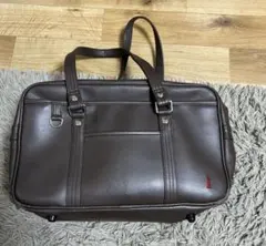 イーストボーイEASTBOY ブラウン 合皮 スクールバック スクバ　茶色