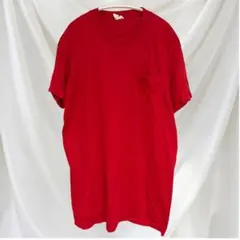 フルーツオブザルーム Tシャツ クルーネック 半袖 無地 XL 赤 綿 デイリー