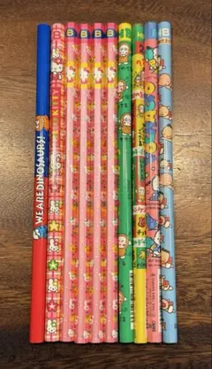 昭和レトロ 鉛筆 10本セット 子供 ファンシー トンボ 三菱 いづみ洋子