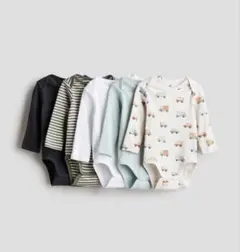 H&M ベビー肌着　長袖ボディスーツ　5枚