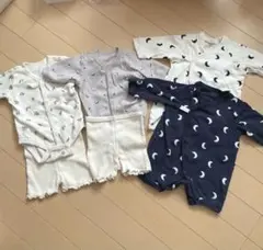 ロンパース肌着・カバーオール風肌着6点セット ベビーパンツ　ブルマ