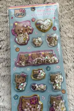 【新品】キラキラカプセルシール⭐︎ハローキティ⭐︎日焼け