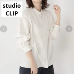 studio CLIP（スタジオクリップ）　レース襟　長袖　シャツ　ブラウスのサムネイル