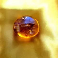 遺品整理 生前整理 K14WG 琥珀？リング 指輪 8.5号 ヴィンテージ品