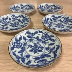 J*y様 有田焼　源右衛門窯　染付魚花紋　六角形 向付　中皿10枚　約19cm② J*y様 有田焼 源右衛門窯 染付魚花紋 六角形 豆皿6枚 約9cm② | Mercari