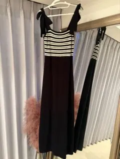 eimy エイミーイストワール 肩リボン ニット ロングワンピース ♡