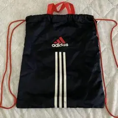 adidasエナメル ショルダーバッグLサイズ ナップサック レトロ