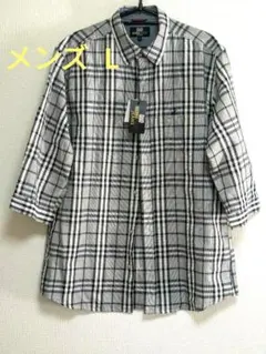 MICHIKO LONDON JEANS メンズ七分袖シャツ Lサイズ