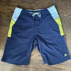 Nike 90年代ネイビー/イエロー ショートパンツ L水陸両用 中古美品