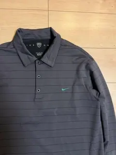 美品　NIKE GOLF ナイキゴルフ　長袖ポロシャツ　ボーダー柄　00s