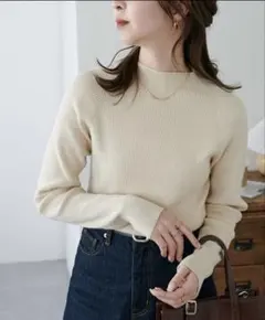 正月SALE 新品☆未使用　ディスコート　リブハイネックプルオーバー