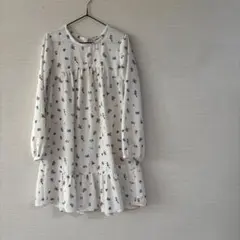 branshes 花柄長袖ワンピース 130