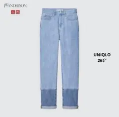 ユニクロJW ANDERSON ストレートハイライズジーンズ　26⚪︎448505