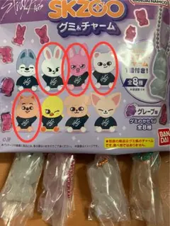StrayKids スキズ SKZOO グミ&チャーム 4種