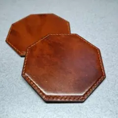 レザーコースター　2枚セット