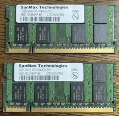 ノートメモリー　2GB×2枚　 DDR2 PC2-6400S