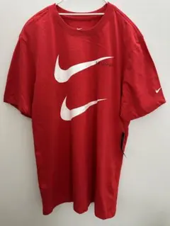 【未使用品】Nike ロゴプリント Tシャツ 赤メンズMサイズ