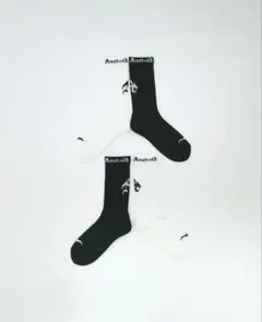 未使用☆ antimid ソックス BLACK and White