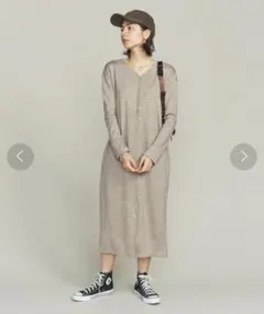 美品 BEAUTY&YOUTH バックボタン2WAYワンピース